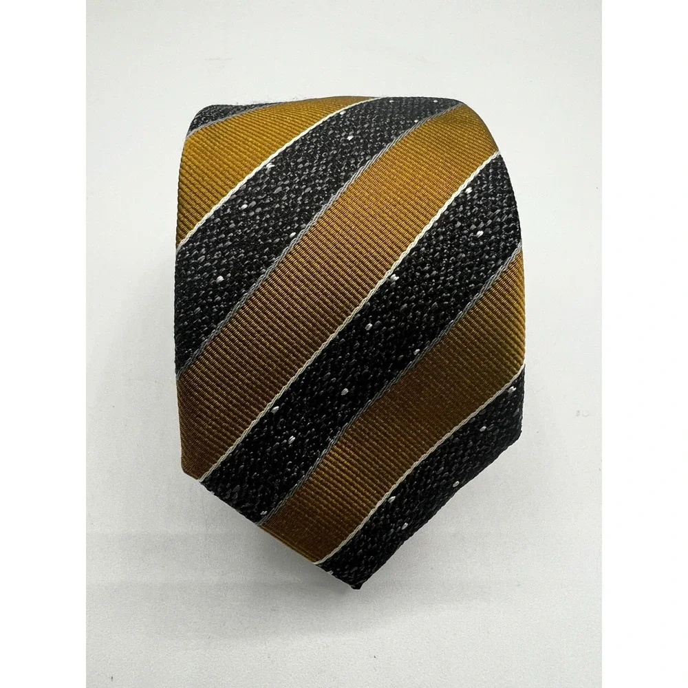 BOSS Hugo Boss Tie Mens Multicolor Silk Striped Italy Formal W:2.375